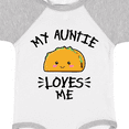 thumbnail image 4 of Inktastic My Auntie Loves Me with Taco Illustration Boys or Girls Baby Bodysuit, 4 of 5