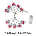 thumbnail image 3 of Home Improvement Halloween Pumpkin String Bat String Battery Powered Outdoor Halloween Party Wreath Decoration Nightlight Decoration String Light, 3 of 7