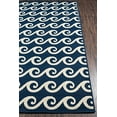 thumbnail image 2 of Momeni Tapis Collection Baja Contemporain Tapis d'Intérieur/extérieur Résistant à la Décoloration, 67" x 96", Bleu Marine, 2 of 5