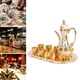 thumbnail image 1 of Juego De Cafetera De Metal, Juego De Cafetera De Metal Retro Con Bandeja, Kit De Olla De Vino De aleación De Zinc Impermeable Vintage Para Fiesta, Reunión, Cena De Boda, 1 of 8