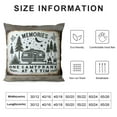 thumbnail image 5 of Happy Camping Pillow Covers, Rv Camper Decor Throw Pillow Covers, Rustic Farmhouse Cushion Cases Cabin Decor, Blue Brown Vintage Wooden Barn Door Decorative Square Pillow Cases, 5 of 5