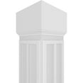 thumbnail image 4 of Ekena Millwork 12"W x 8'H Craftsman Classic Square Non-Tapered Artisan Fretwork Column w/ Mission Capital & Mission Base, 4 of 8