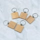 thumbnail image 3 of 30 Piezas Llaveros de Madera en Forma de Cuadrado en Blanco Llaveros de Madera DIY Etiquetas para Llaves Regalos DIY, 3 of 5
