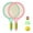 Multicolor, variant on Virmaxy Kid Tennis Racket,Plastic Racquet Include 1 Tennis Ball,1 Badminton for Children,Toddler Outdoor Indoor Sport Play
