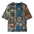 thumbnail image 6 of Girls Spring Shirt Crewneck Tee Shirts Short Sleeve Shirts Boys Size 6 Floral Print Shirt Girls Blouses Size 12-14 Get it Fast, 6 of 7