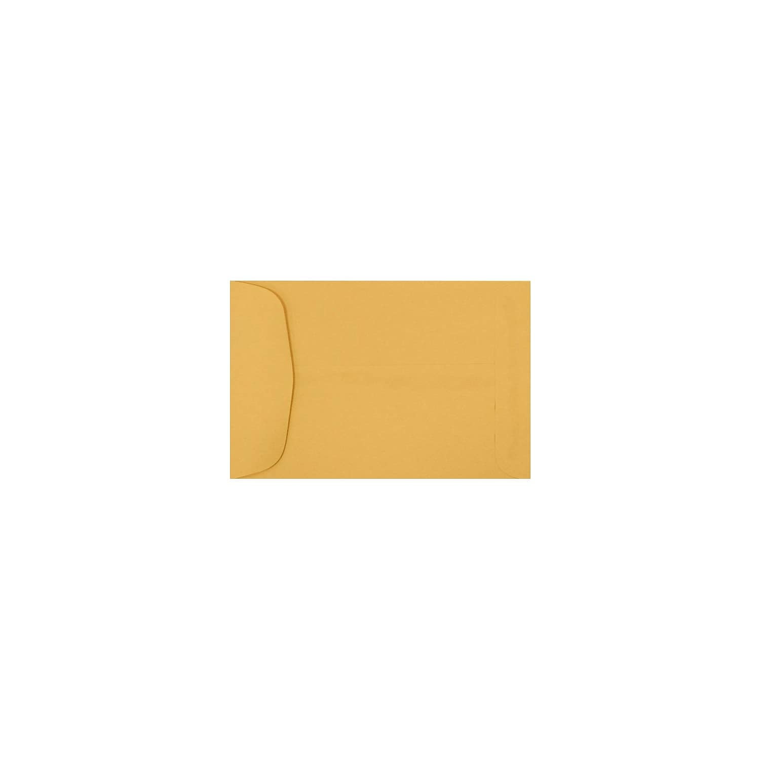 500/Box 4 5/8 x 6 3/4 Open End Envelopes-Brown Kraft 28Lb- 