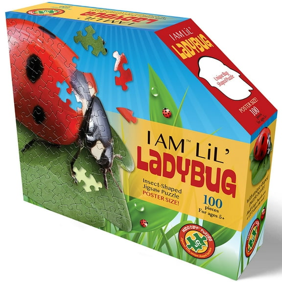 Madd Capp LiL' LADYBUG 100 Piece Jigsaw Puzzle For Ages 5 And Up - 4024