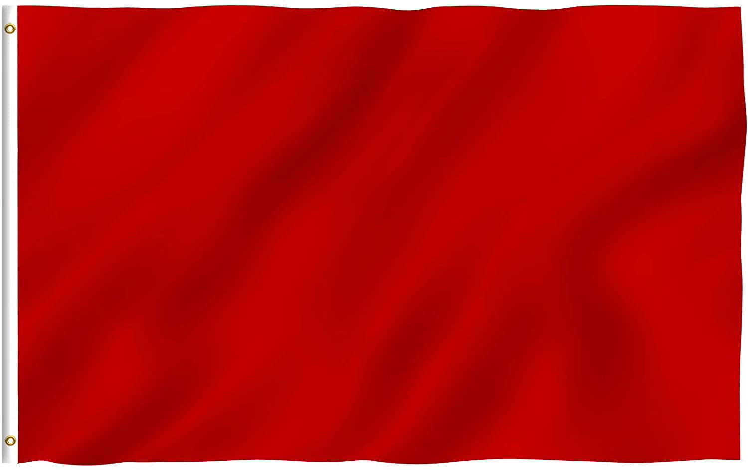 RED FLAG 5 X 3 feet plain colour polyester with eyelets flags sport race 
