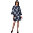 thumbnail image 2 of Moomaya Printed Kimono Robe For Girls Crossover Bathrobe Kimono Women Bathrobe, 2 of 6