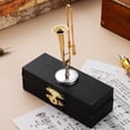 thumbnail image 4 of EXHUMKY Mini Trombone Figure Copper Miniature Trombone 1 Set 8.80X2.60X1.80CM Golden, 4 of 7
