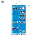thumbnail image 2 of Luxtrada 16 Slots Felt Sunglasses Hanging Bag Dustproof Organizer Storage Pocket Display & Collection & Protective glasses 15.75"x31.30", 2 of 6