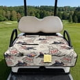 thumbnail image 2 of Pzuqiu 2-Person Quilted Golf Cart Seat Cover With 4 Pockets - Non Slip Universal Fit Patriotic Pattern Protector For Golfers, 2 of 9