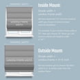 thumbnail image 6 of Shades for Windows, Cordless Room Darkening Window Shades, Pull Down Window , Indoor Blinds  Shades with Woven Fabric 32" W X 64" H, (Indigo Blue), 6 of 7