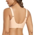 thumbnail image 2 of Exerin Women's Wireless Bras Full Coverage Seamless Comfort Bra(Beige,L), 2 of 6