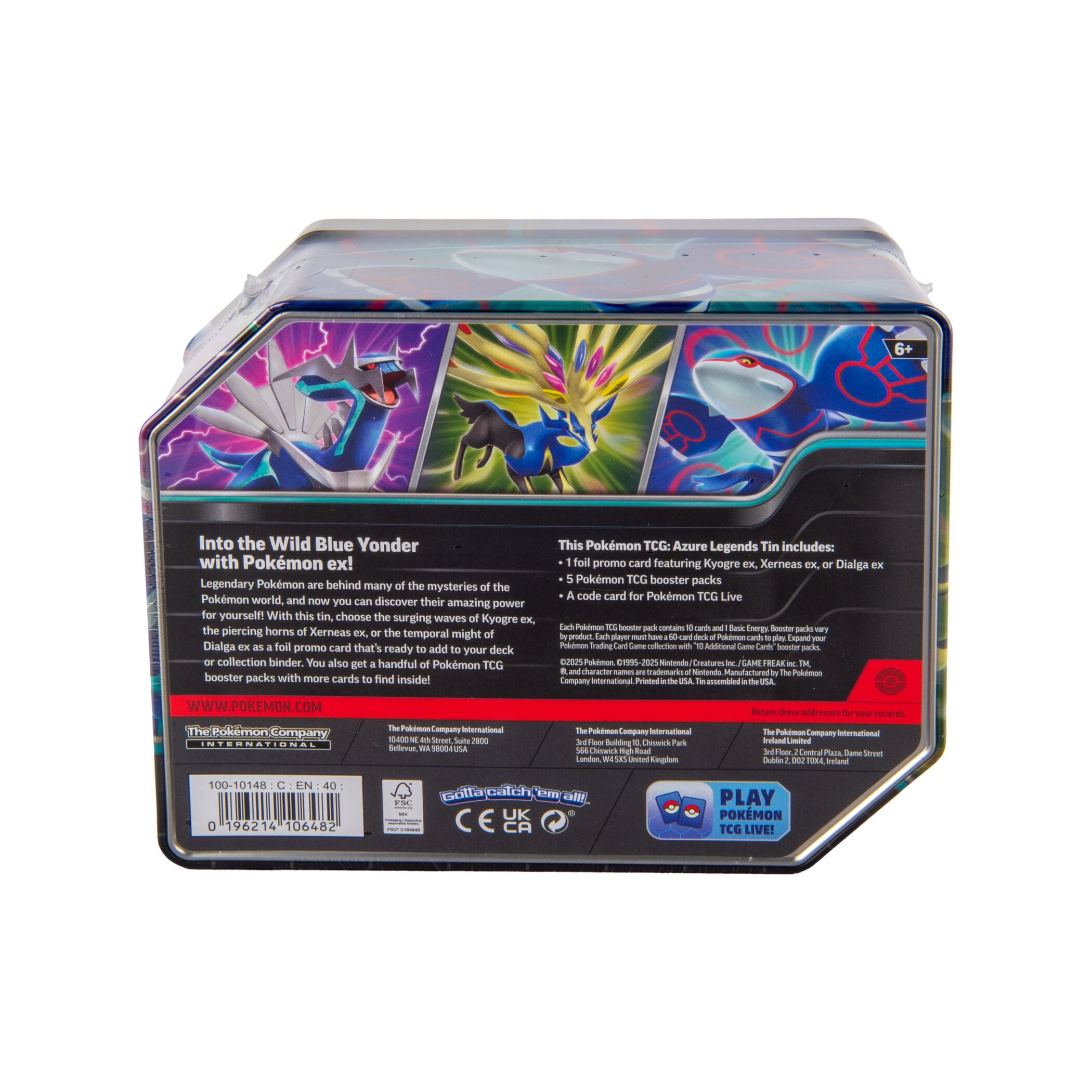 pokemon azure legends card list Amazon.com: Pokemon TCG: Azure Legends Tin main image 0
