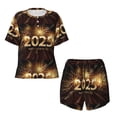 thumbnail image 4 of Lsque Happy New Year 2025 B Women's Short-Sleeved Pajama Set - 2 Piece Soft and Lightweight Sleepwear Set-Small, 4 of 9