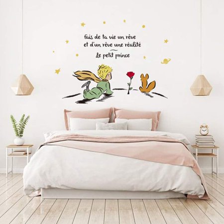 Autocollant Mural Le Petit Prince Stickers Muraux Citations Fais De Ta Vie Un Reve Decoration Murale Pepiniere Chambre Bebe Enfant Garderie Walmart Canada
