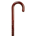 thumbnail image 2 of Alex Orthopedic Spiral Wood Cane with Tourist Handle in Rosewood Stain - Stylish Walking Stick with Spiral Design for Men, Women and Seniors - One Size Fits All, 2 of 4