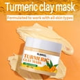 thumbnail image 1 of Fiudx Liquidación De Ahorros De Verano Mascarilla Nutritiva De Cúrcuma Control De Aceite Turmericclay Mascarilla Facial De Barro 50G, 1 of 6