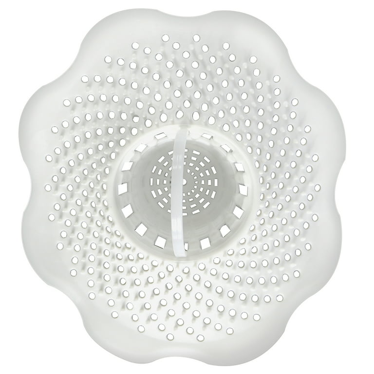 our goods Hair Catcher Drain Cover - White - Shop Shower Curtains
