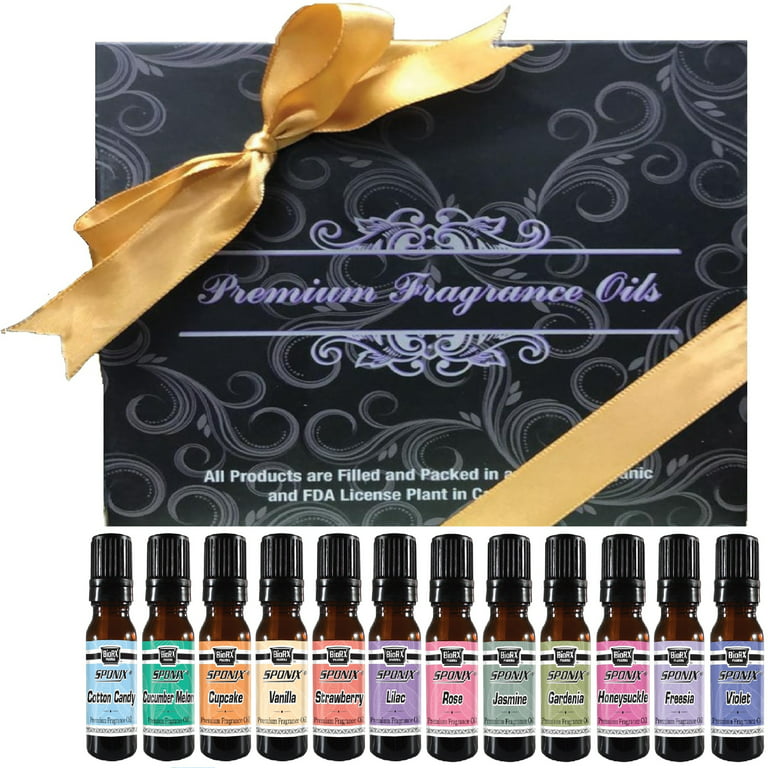 Top Fragrance Oil Set - Best 12 Scented Perfume Oil - Cotton Candy,  Cucumber Melon, Freesia, Cupcake, Gardenia, Honeysuckle, Jas Best 12  Scented Perfume Oil - Cotton Candy, Cucumber Melon, Freesia, Frosted
