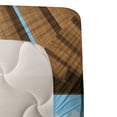 thumbnail image 3 of Ambesonne Ocean Fitted & Top Sheet Set with Sham, Balcony Panoramic Seascape, Blue and White, 3 of 4