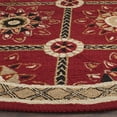 thumbnail image 3 of Safavieh Easy Care Marcus Floral Area Rug, Red/Natural, 6' x 6' Round, 3 of 8