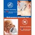 thumbnail image 3 of Cat Brush for Shedding Long Haired Cats, Undercoat Rake for Dogs Dual Sided, Dog Dematting Comb, Pet Grooming Tool to Remove Knots, Tangles, Loose and Matted Fur, Orange, 3 of 6