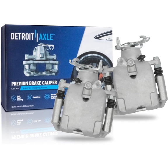 Detroit Axle - Rear Brake Calipers for Chevrolet Impala Limited Malibu Buick LaCrosse Regal Cadillac XTS Saab 9-5, Disc Brake Calipers with Brackets Replacement