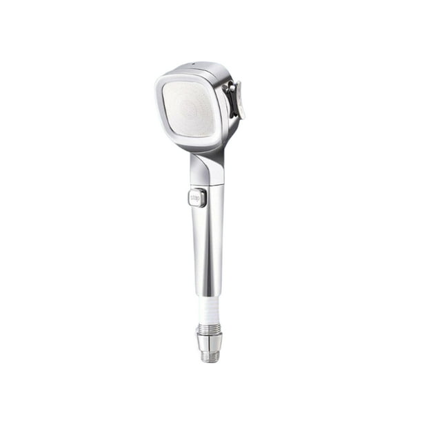 Ounissouiy Cabezal de ducha de mano con filtro Cabezal de ducha de baño Pulverizador ajustable Desmontable Lavable Boquilla a prueba de fugas para el hogar Juegos de accesorios de baño Plata Ounissouiy HA066964-02