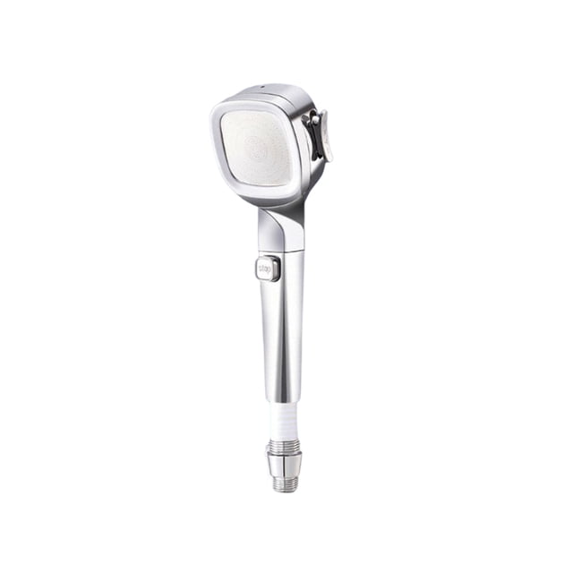 Cabezal de ducha de mano Cateissary rociador de repuesto para baño Universal lavable desmontable Plata