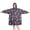 Skull and Rose Gothic Pattern, variant on Wearable Blanket Hoodie,Mushroom and Sun Gothic Pattern Oversized Sherpa Blanket Hoodie with Super Pockets,Super Warm Fuzzy Pullover for Women & Men