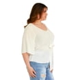 thumbnail image 2 of Blusa Roman Fashion Tallas Extras 1832 Blanco 42, 2 of 6