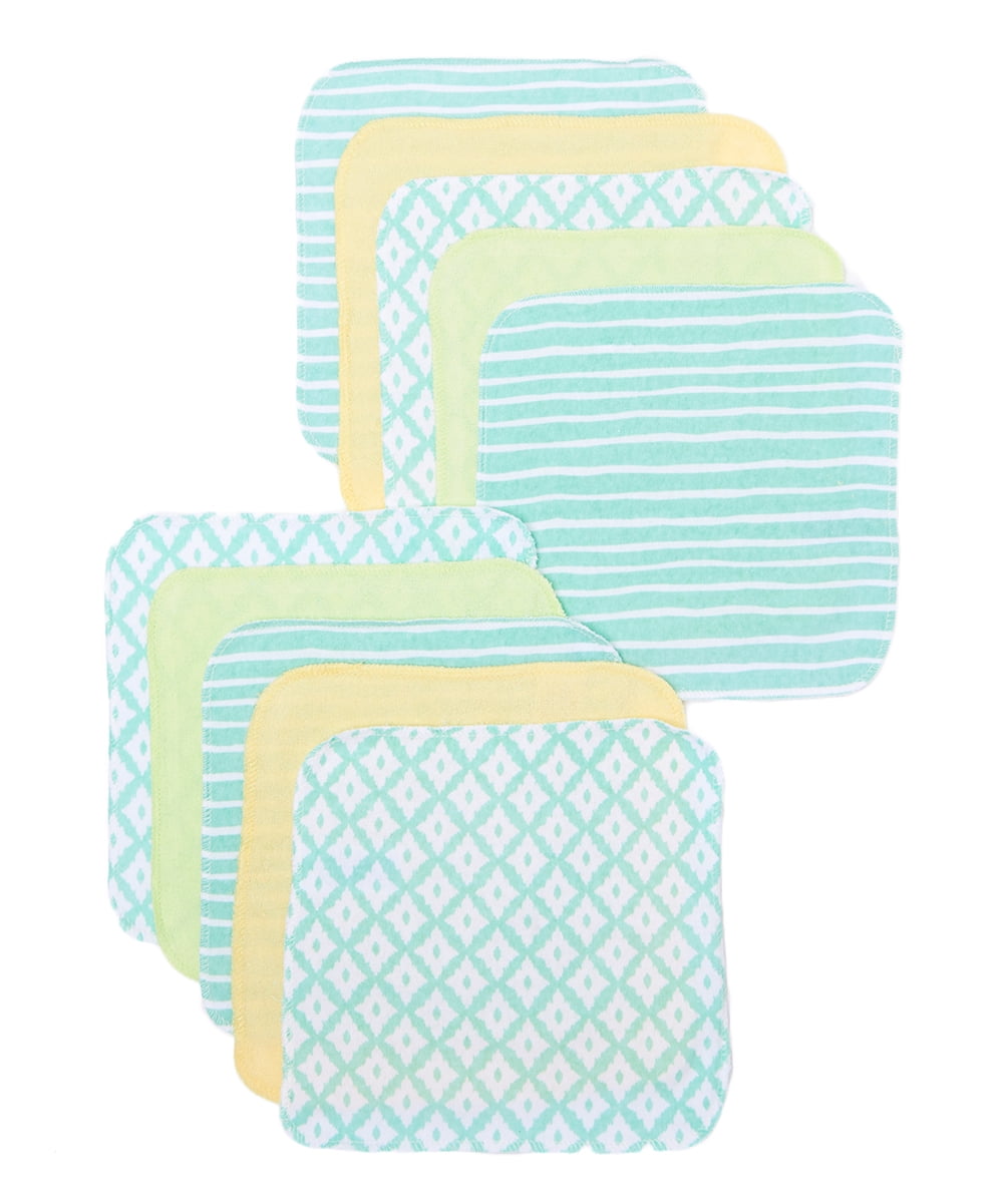 Spasilk Baby Washcloth Wipes Set for Newborns and Infants, Terry