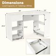 thumbnail image 5 of Resenkos 48-Inch L-Shaped Corner Executive Computer Desk with Built-In Storage Drawer - White, 5 of 8