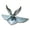 C, variant on 3D Metal Car Eagle Emblem Ornament for Engine Hood with Easy Installation and No Paint Damage