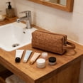 thumbnail image 6 of Horivan Straw Cosmetic Bag Large Capacity Travel Toiletry Organizer Waterproof Makeup Pouch For Women Portable Storage Case Vacation Essentials, 6 of 6