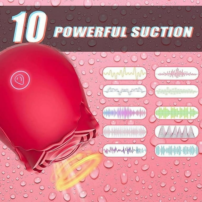 Rose Toy Back massager for Women，10Modes waterproof 2025 Holiday Gifts vbdf45