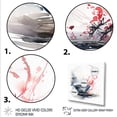 thumbnail image 3 of Designart "Delight of Red Chinese Teacup II" People Framed Wall Art Decor - Global Grey China Art Entryway Framed Wall Art, 3 of 6