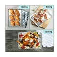 thumbnail image 3 of Stainless Steel Baking Sheet, Topboutique Cookie Sheet Bakeware Baking Pan Tray for Toaster Oven Size 9 x 7 x 1 Inch, Non Toxic & Healthy,Superior Mirror Finish & Easy Clean, Dishwasher Safe, 3 of 9