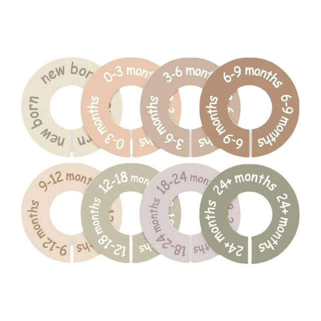 Siruishop 8 Pcs Séparateurs de Garde-Robe pour Bébés Compacts pour Boutiques Garde-Robe Lessive Colorés