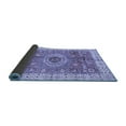 thumbnail image 2 of Ahgly Company Indoor Round Abstract Blue Modern Area Rugs, 3' Round, 2 of 4