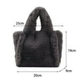 thumbnail image 4 of Plush Handbag for Womens Crossbody Bag Large Capacity Women Tote Bag Fashion Shopping Bag Fuzzy Purses and Handbags Pink, 4 of 5