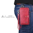thumbnail image 3 of Galaxy Note 10 Plus Wallet Case, Alleytech Girls Women Magnets Detachable Zipper Wallet Case Cover PU Leather Folio Flip Holster Carrying Case Card Holder for Samsung Galaxy Note 10+ Plus 2019, Red, 3 of 9