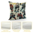 thumbnail image 4 of Chilfamy Ice Hockey Throw Pillow Cover Hockey Player Pillow Case Cushion Cover for Living Room Bedroom Winter Sports Hobby Decorative Throw Pillowcase for Sofa Couch Chair, 20x20in, 4 of 5