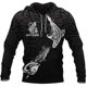 thumbnail image 2 of Sudadera con capucha maorí de helecho plateado de Nueva Zelanda con mapa de Aotearoa Tui Kowhai para hombre y mujer, ropa de abrigo de moda urbana, 2 of 5
