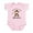 Petal Pink, variant on CafePress - Auntie Monkey Infant Bodysuit - Baby Light Bodysuit, Size Newborn - 24 Months