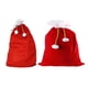 thumbnail image 1 of Xiao Hua Bolsa de Papá Noel de terciopelo rojo con cordón, bolsa de regalo de Papá Noel de tela para regalos de Navidad, juguetes, almacenamiento, 1 pieza, 1 of 5