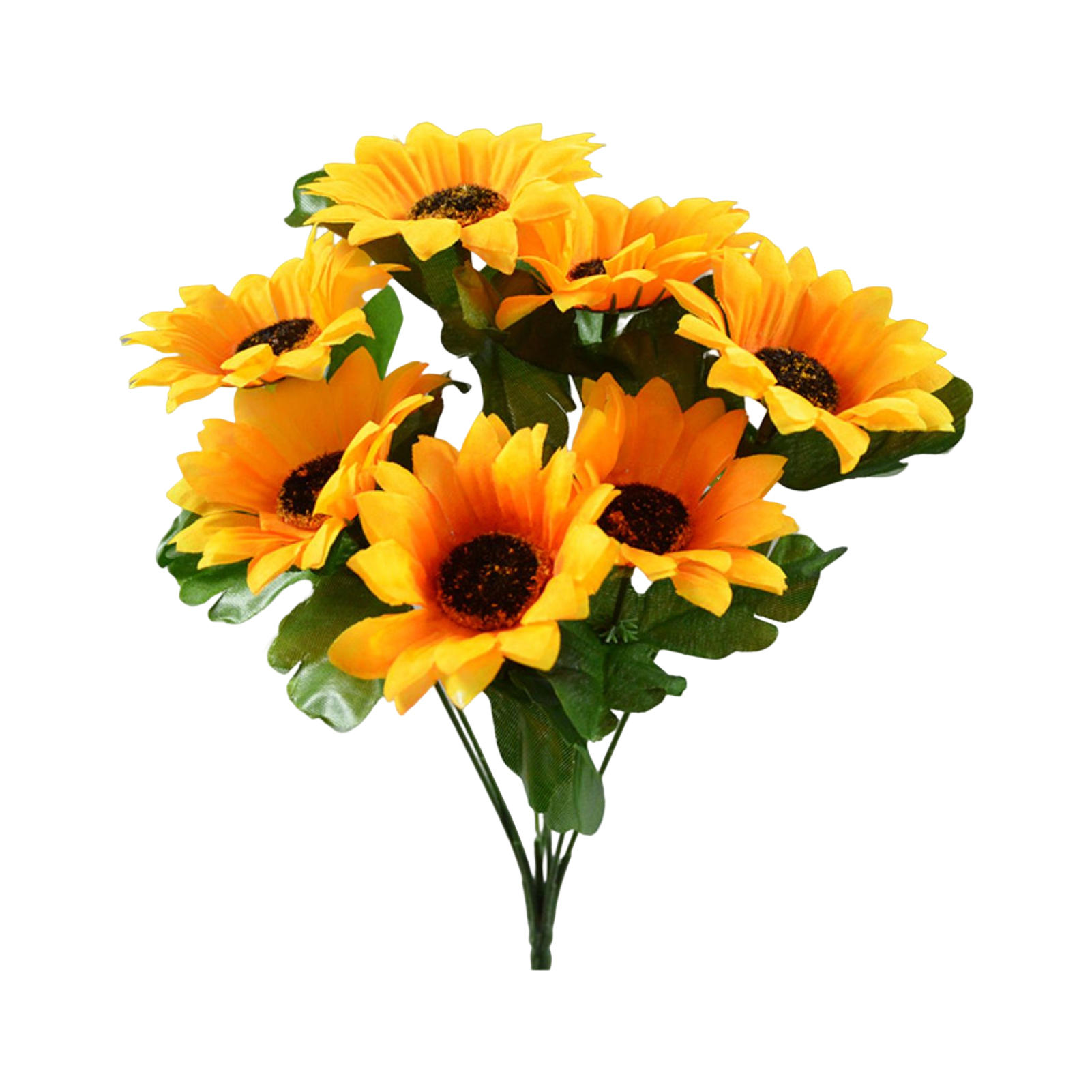 LYU No Watering NonWither Realistic Multi Heads Fake Flower Artificial