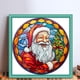 thumbnail image 2 of Hilo Algodón Bordado Vitral Impreso 18 Quilates Punto Cruz Papá Noel 25x25cm, 2 of 9